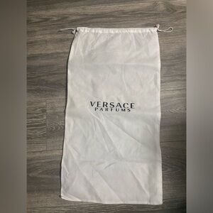 Versace Parfums Large Drawstring Dust Cover Protective Bag Size 13” X 26”